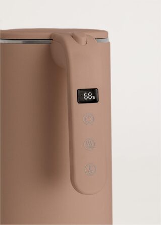 Електричний чайник Studio Pro 1L з регулюванням температури, підігрівом та системою зберігання кабелю, автоматичним відключенням, 1000W (Mokka)