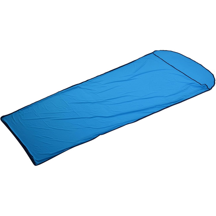 Qukai Elastic Sleeping Bag Liner Ultralight Sleeping Bag Liner Multifunctional Elastic Travel Sheet for Outdoor Camping Compact Design Blue
