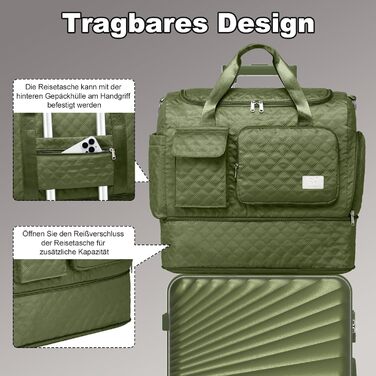 Набір валіз Joyway 6шт з жорстким корпусом, легкий, з 4 колесами та TSA-замком. Включає багатофункціональну сумку та косметичку. Колір: зелений