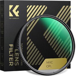 Поляризаційний фільтр K&F Concept 72mm CPL: глибокі кольори, захист від відблисків та подряпин (Nano-Xcel)