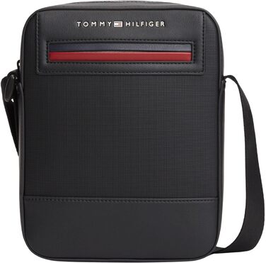 Чоловіча сумка-месенджер Tommy Hilfiger Foundation Mini Reporter BDS, чорна, універсальний розмір