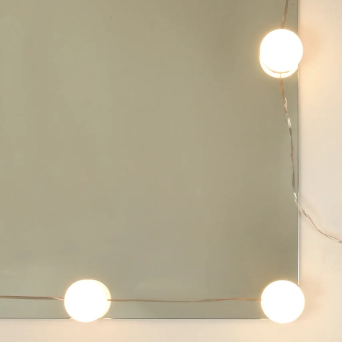 Шафа у ванну кімнату з дзеркалом та LED-підсвіткою, дуб сонома, 76x15x55 см