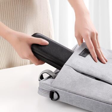 Чохол для Apple Pencil та інших стилусів, преміум шкіра, з відділенням для кабелю USB (чорний)