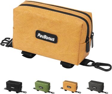 Диспенсер для собачих відходів PetBonus з водонепроникним корпусом, міцна сумка для ласощів та 15 відходів (колір: коричневий)
