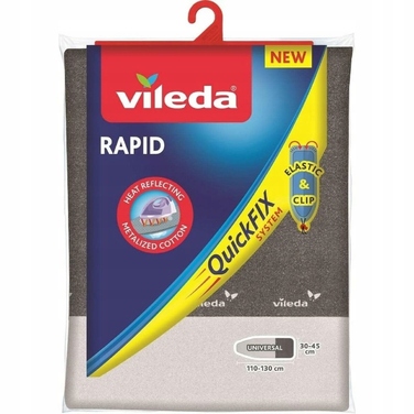 Металізований чохол для прасувальної дошки Vileda Rapid, 130x45 см