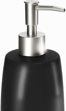 Дозатор мила KADAX з помпою, керамічний дозатор для мила, мийна станція для кухні та ванної кімнати (Чорний)