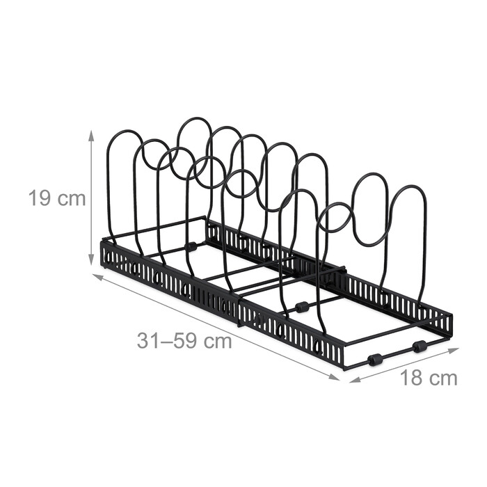 Relaxdays Metal Pan Holder