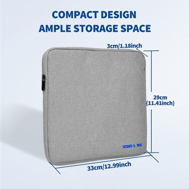 BINGFU Carry Bag for Starlink Mini Dish, Storage Bag for Starlink Mini Dish Satellite Dish, ideal for RVs, outdoor camping, travel, easy to carry, durable protection, Grey