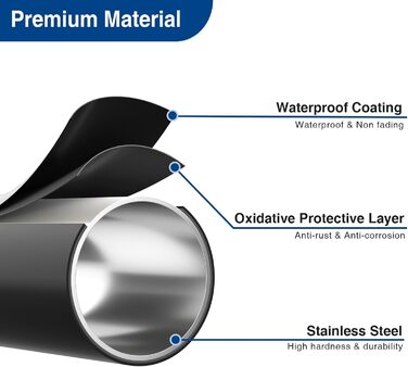 Настінний тримач для туалетного паперу з полицею, чорний, з місцем для 4 запасних рулонів, нержавіюча сталь