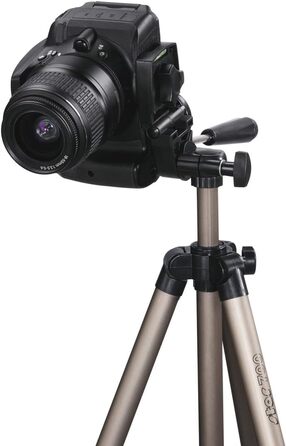 Легкий штатив-тринога Hama Star 05 106-3D з 3-позиційною головкою, розкладна висота 42-125 см, колір шампань