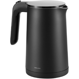 ZWILLING ENFINIGY Kettle with Stainless Steel Scale Filter & Overheat Protection, Cordless, 1850 Watts, 1.0 Liter, Black