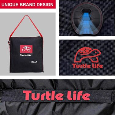 Чохол для гриля BBQ Turtle Life, 32 дюйми, водонепроникний, для газових грилів Weber, Char-Broil, захист від вигоряння, чорний