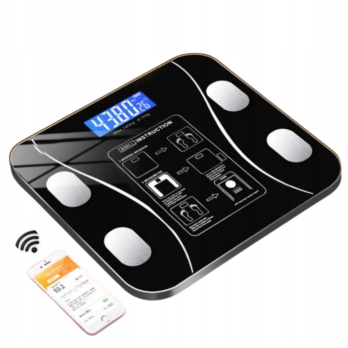 Розумні аналітичні ваги для ванної кімнати GreenDream SMART+ (Android, iOS)