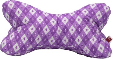 POWER INN Велике подушко-підголівник для читання 44x23 см | Подушка-підголівник як книжка-підставка та подушка для читання | Можна прати при 60°C з високоякісного дизайнерського друку 100% бавовни (бавовна, фіолетовий) Фіолетова бавовна