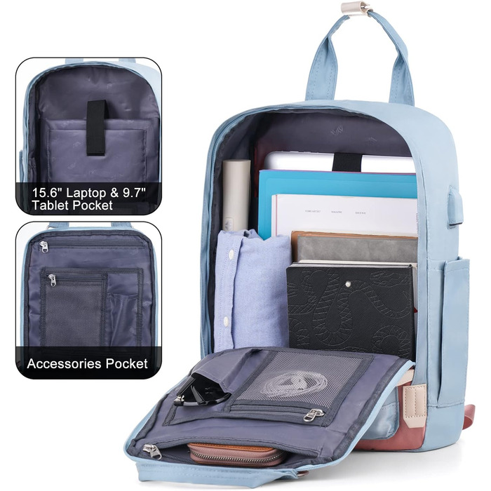 Шкільний рюкзак YAMTION для дівчаток-підлітків, 15.6