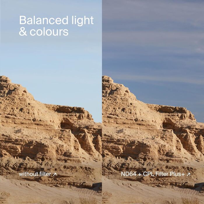 Фільтр поляризаційний CPL + ND64 Urth 62mm (Поляризаційний + Графільтр)