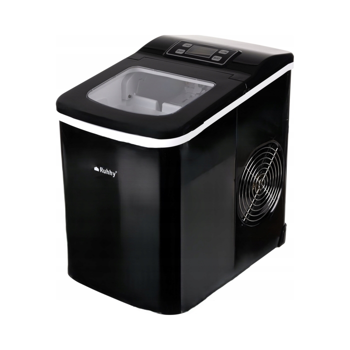 Льодогенератор Ruhhy чорний 12 кг/24 год 120 Вт з LCD-дисплеєм