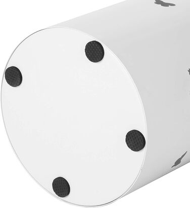 Підставка для парасоль під SONGMICS, металева, кругла, біла, з водозбірником, 49 x 19,5 см