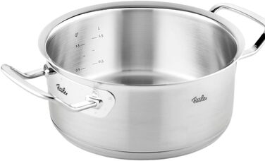 Каструля Fissler Original-Profi Collection 1,4 л, 20 см, нержавіюча сталь, з металевою кришкою, для індукції
