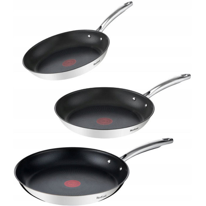 Набір сковорідок Tefal Duetto+ 24/28/30 см для індукційних плит