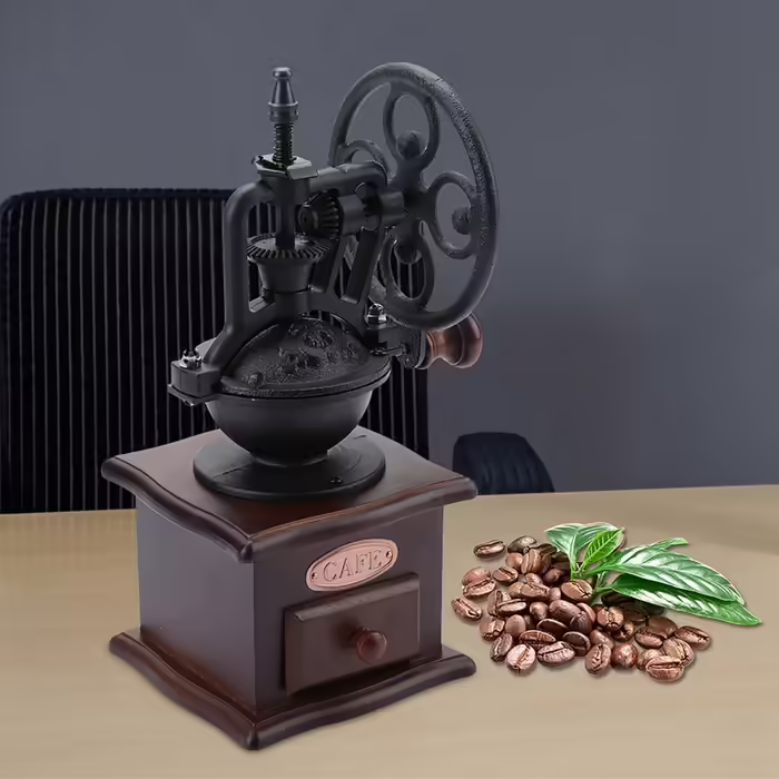 Retro Manual Coffee Grinder Hand Sharpener Hand Crank Coffee Mill Home Grinding Machine