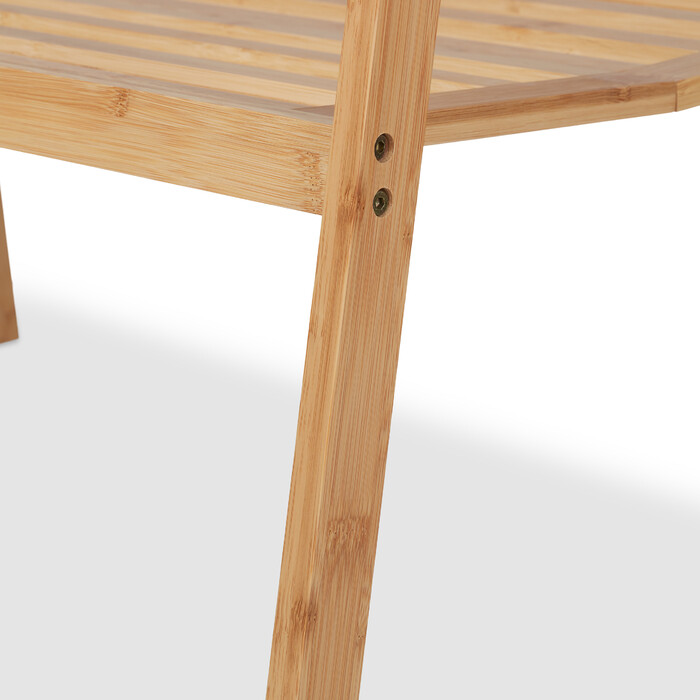 Relaxdays Folding Clothes Rack with Shelf