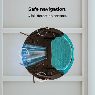 Робот-пилосос Cecotec Conga M10: 7000 Pa, 160 хв роботи, гіроскоп, захист від падіння, Wi-Fi керування