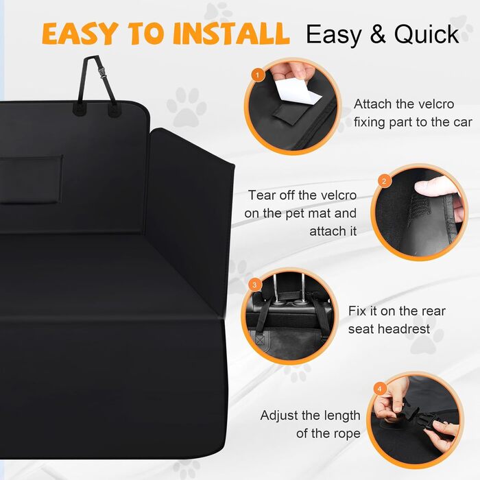 Захист для багажника автомобіля від собаки: універсальний килимок, водовідштовхувальний, стійкий до подряпин, з боковим захистом та захистом краю багажника