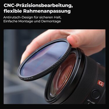 Поляризаційний фільтр K&F Concept K-Serie Pro 46мм CPL для об'єктива фотокамери (скло, алюміній)