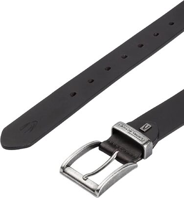 Чоловічий шкіряний ремінь camel active з натуральної шкіри, 3.5 см, чорний, розмір XL