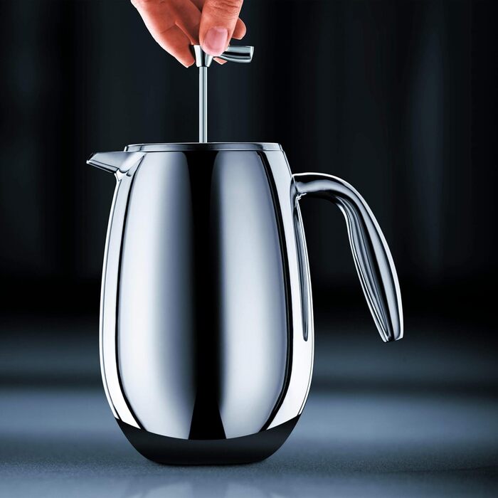 Bodum 1308-57 Columbia Coffee Press (Double-Walled, Stainless Steel, Dishwasher Safe, 1.0 liters) Matte Black 1.0 L (34 oz) Single