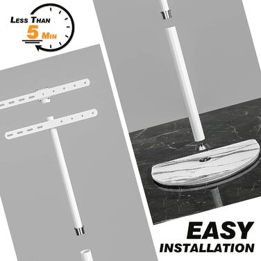 Adjustable TV Floor Stand for 32-65 inch LED LCD OLED TVs - Swivel & Height Adjustable, up to 40kg, Cable Management