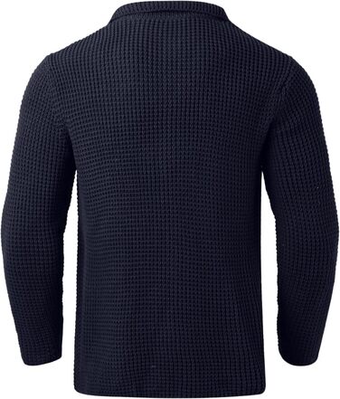Чоловіча в'язана жилетка-кардиган Trachten, без капюшона, для активного відпочинку, тепла на зиму, під джинси та чиноси (S, темно-синій)