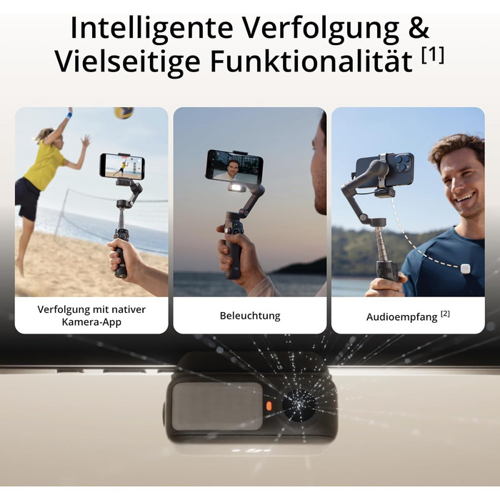 Стабілізатор DJI Osmo Mobile 7P для смартфонів: 3-осьовий, трекінг, світло, розширений штатив