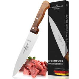 Ніж кухарський Schwertkrone з ручкою з горіхового дерева, 20 см, Made in Germany