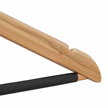 Relaxdays Clothes Hangers, 10-Piece Bamboo Set