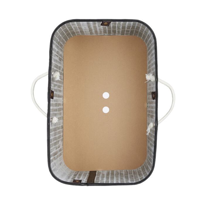 Relaxdays Bamboo Laundry Basket, Square