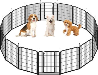 Вольєр для собак Yaheetech 8-секційний, 80 см, для квартири та саду, збірка без інструментів