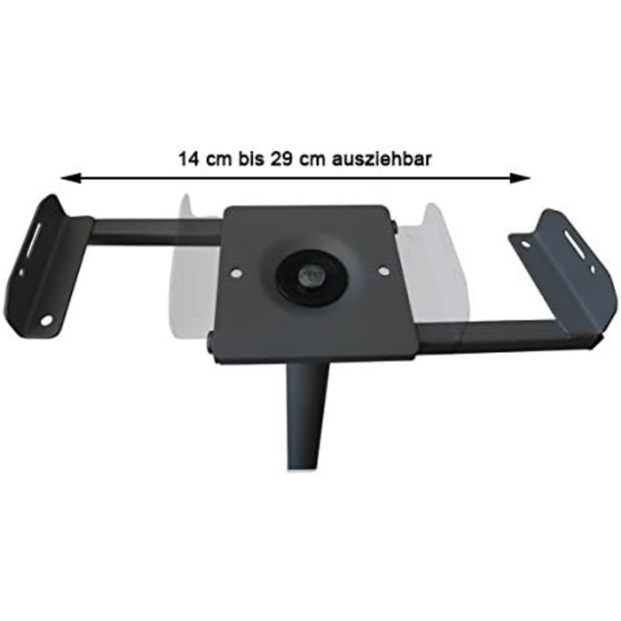 Підставка для колонок Drall BS16B (2 шт.) - металеві стійки для акустики, регульована висота, з кабелепроводом, чорний колір