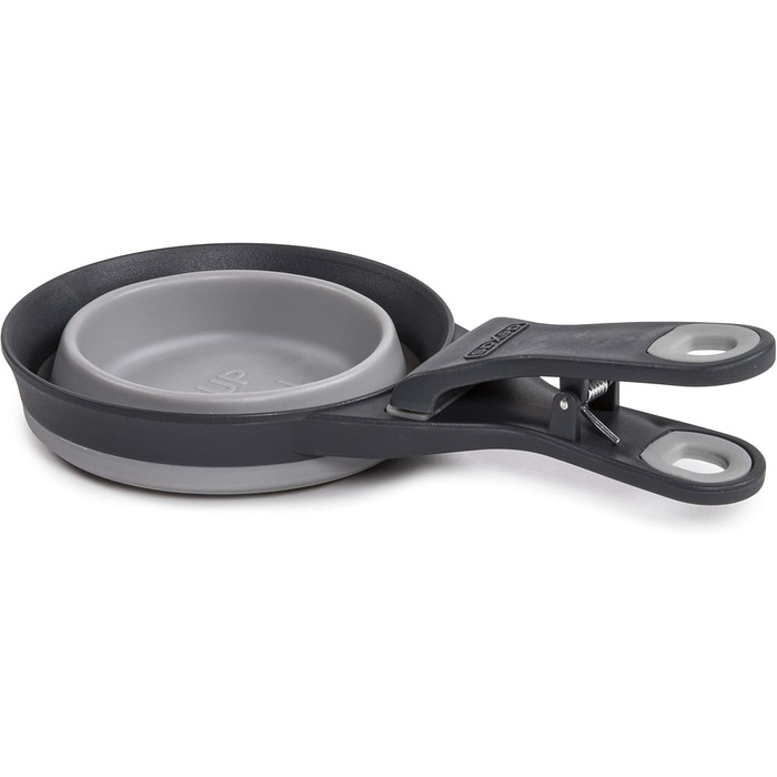 Шукач корму Dexas KlipScoop PW670432429: складаний, для собак, сірий, 2 чашки