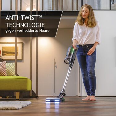 Бездротовий акумуляторний пилосос Hoover HF9 I Без мішка, LED-підсвічування, Anti-Twist насадка, для всіх поверхонь (для тварин), 2 акумулятори