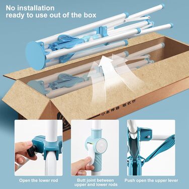 Стійка для сушіння білизни Standtrockner - розкладний сушильний стійка для одягу на балкон, в кімнату, на вулицю, біла