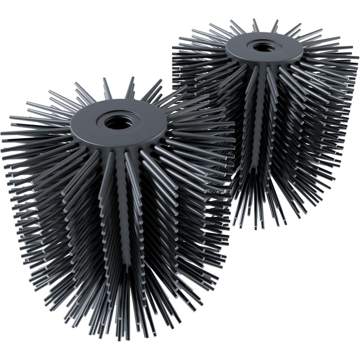 Силіконова щітка для унітазу SAVEGA з нержавіючої сталі та захистом від бризок - гігієнічний набір для туалету