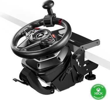 Набір Thrustmaster T128 SimTask Pack для симуляторів вантажівок та сільського господарства: кермо з Force Feedback та комплект для плоского монтажу, сумісний з Xbox та PC