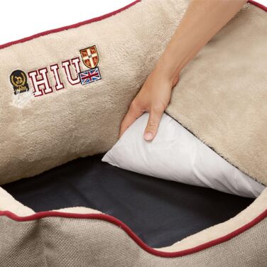 Диван-ліжко для собак HUNTER Hundesofa UNIVERSITY, бежевий, розмір M, знімний чохол, зручний дизайн