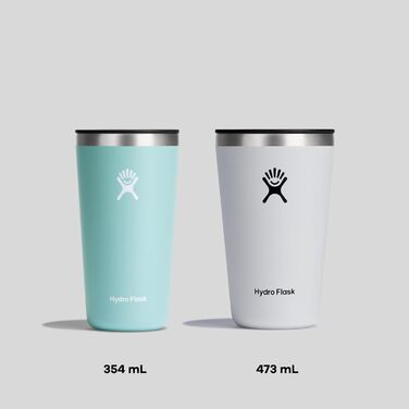 Birch Hydro Flask 473ml (16oz) Stainless Steel Travel Mug - Vacuum Insulated, Leakproof & Hot/Cold
