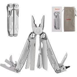 Мультитул NexTool Muiltool 19 в 1: мультифункціональний інструмент з плоскогубцями, ножем, викрутками, ножицями, сталь, для кемпінгу, подарунок для чоловіків