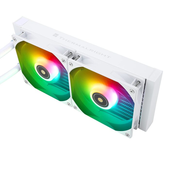 Система рідинного охолодження процесора Thermalright Frozen Prism 360 White ARGB, 360мм, 3 PWM вентилятори, для Intel LGA1700/1851 та AMD AM4/AM5, Білий