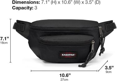 Сумка EASTPAK Doggy Bag, чорний денім, універсальний розмір