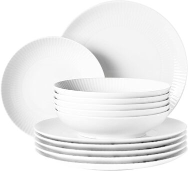 Сервіз столовий Seltmann Weiden Amina, 12-ти частинний, білий